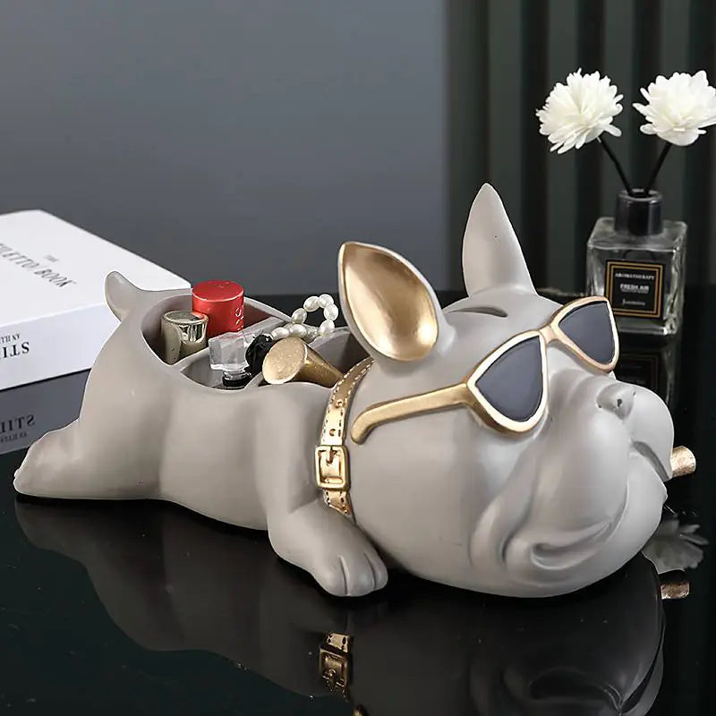 Bulldog Dog Object Holder