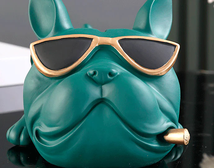 Bulldog Dog Object Holder